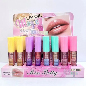 Lucidalabbra Miss Betty 24 Love Heart all'Ingrosso, Etichetta Privata, Cosmetici Trasparenti con Glitter Sheglan per Bambini - Product Image 2