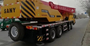 Grue de camion SANY STC500 d'occasion à vendre Charge de levage maximale de 50 tonnes Moteur Boîte de vitesses Pompe Roulement Composants de moteur inclus en Chine - Product Image 6