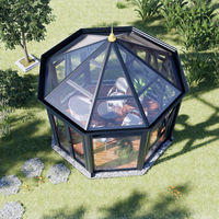 Véranda en aluminium, véranda extérieure indépendante, véranda en verre, véranda 4 saisons, salle de jardin en aluminium pour patio
