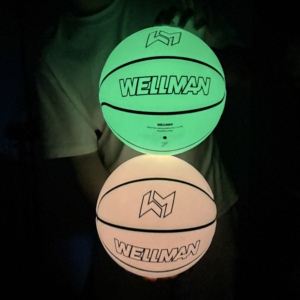 Ballon de <span class=keywords><strong>basket</strong></span> lumineux, ballon de <span class=keywords><strong>basket</strong></span> en cuir luminescent, cadeau pour les jeunes, les hommes, les femmes, jeu nocturne en intérieur et en extérieur - Product Image 4