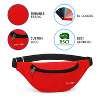 Sac banane bandoulière personnalisé avec logo, sac de voyage en nylon, sac de ceinture, sac de hanche, vente en gros, fabricant OEM