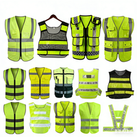 Gilet de sécurité réfléchissant haute visibilité pour hommes, personnalisé, pour travaux industriels et de construction, 8 couleurs, sans poche
