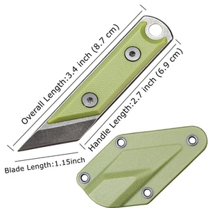 Couteau de poche pliant en acier inoxydable HK SS134 D2, manche G10, personnalisable OEM/ODM, garantie 1 an, idéal pour le camping et le bricolage - Product Image 4
