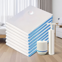 Sacs de rangement sous vide compressibles pour vêtements et literie, avec pompe, pour l'organisation domestique et la réduction de la consommation d'espace
