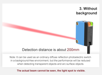 Capteurs photoélectriques visuels à réflexion diffuse optique, catégorie de produits capteurs laser longue portée