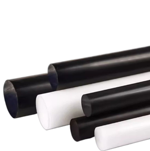 הנדסת בר פלסטיק עגול לבן ושחור - Product Image 2