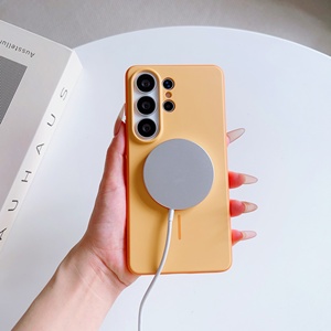 เคสโทรศัพท์มือถือแบบกันกระแทก ป้องกันการตก ดีไซน์สีพื้นเรียบหรู พร้อมฝาปิดเลนส์กล้องแม่เหล็ก สำหรับ Samsung S25 Ultra - Product Image 6