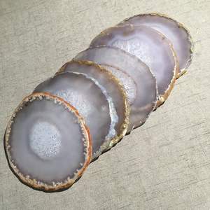 Vente en gros de pierres de géode de quartz naturel, tranches d'<span class=keywords><strong>agate</strong></span>, pierres précieuses, <span class=keywords><strong>agate</strong></span> naturelle, sous-verre en pierre précieuse pour la décoration - Product Image 2