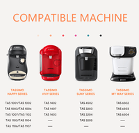Capsules de café réutilisables Tassimo, dosettes de 60 ml / 180 ml pour machine BOSCH-s, filtre rechargeable Tassimo