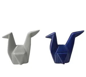 Custom Home Decorations, Porcelain Paper Cranes,Ceramic Origami Bird,pottery animal