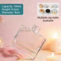 Meilleure Bouteille en Verre Carrée Transparente Vide de 100, 150, 200 ml avec Couvercle pour Diffuseurs à Bâtonnets Parfumés – Qualité Usine, Design Unique