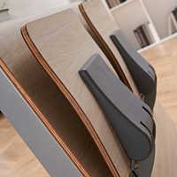 Chaise de conférence moderne en contreplaqué, siège d'étudiant, banquette, ensemble bureau et siège pour salle de classe universitaire et auditorium