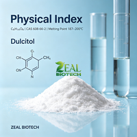 Dulcitol Galactitol de qualité alimentaire CAS 608-66-2 Nouvel additif alimentaire substitut d'antibiotique pour porcs en croissance et en finition, poulets de chair