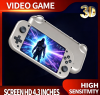Console de jeu vidéo portable mini M17 de haute qualité, nouvelle, 4,3 pouces, 64 Go, 19000 jeux en 1, lecteur de jeux rétro classique