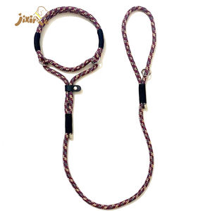 Laisse pour chien en cuir 2025 avec logo personnalisé et couleur et laisse pour chien en nylon Paracord de luxe avec mousqueton pivotant Designer personnalisé - Product Image 2