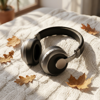 Headphone Bluetooth Nirkabel Stereo Baru Over Ear Chip Bluetrum Waktu Pengisian 2.5 Jam + Daya RF 2dbm Headset Bluetooth Grosir