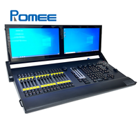 Console d'éclairage de scène MA2 T2 à double écran DMX avec actionneur électrique pour les événements DJ, les concerts et l'éclairage des spectacles