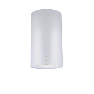 <span class=keywords><strong>Hotte</strong></span> de cuisine îlot ronde en acier inoxydable doré/noir pour hôtels et foyers, avec éléments en cuivre - Product Image 3