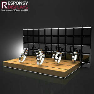 Acrilico controsoffitto orologio espositore trasparente vetrina per la moda orologio da polso serie di presentazione negozio di gioielli - Product Image 6