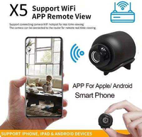 Kamera Mini Video WiFi HD 720P CMOS Penglihatan Malam MicroSD X5 Penjualan Terbaik 2026 untuk Keamanan Ruangan