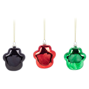 Yili <strong>Wholesale</strong> Glass Custom Logo <strong>Christmas</strong> Ornament Decorations Promotional Xmas Ball Bauble Holiday <strong>Gift</strong> for Tree - Product Image 1
