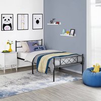 Mobilier de chambre à coucher moderne classique simple en métal et fer simple pour hôtels et villas