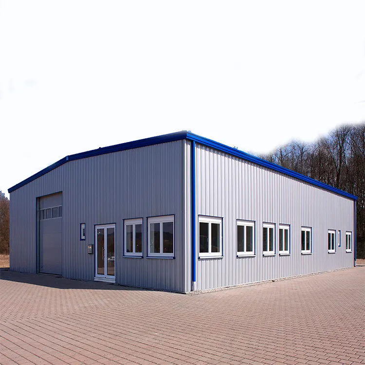 Workshop Metal Structure Industry Modular Warehouse Workshop Light Metal Galvanized Fabricated Construction Steel Frame Structure