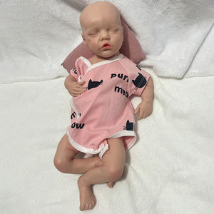 18 "Full Body Platina Siliconen Baby Tweeling Een Levensechte Herboren Meisje Pop Geschilderd Pasgeboren Anti-Stress Herboren Pop Verjaardagscadeau - Product Image 3