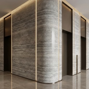 Panneau souple en pierre naturelle, grande dalle de travertin, style colonne romaine, pour décoration murale extérieure, type <span class=keywords><strong>brique</strong></span> MCM, imperméable - Product Image 5