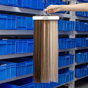 LeShine Genius wapped 100% Extension vergini russi per capelli di colore <span class=keywords><strong>chiaro</strong></span> a doppia trama geniale - Product Image 3