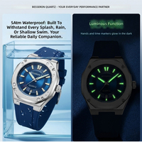 Montre de sport à quartz pour homme, avec cadran lumineux de luxe, boîtier en acier inoxydable, bracelet en caoutchouc, personnalisable avec votre logo – Vente chaude OEM pour fournisseurs de montres