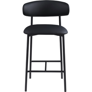 Tabouret <span class=keywords><strong>de</strong></span> bar en cuir <span class=keywords><strong>de</strong></span> hauteur comptoir élégance contemporaine avec dossier confortable pour îlots <span class=keywords><strong>de</strong></span> cuisine Home Bar - Product Image 2