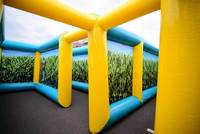 Jeu de labyrinthe de maïs gonflable Smile Inflatables - Certifié CE pour utilisation en extérieur avec souffleur et kits de réparation