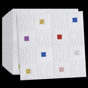 Autocollant mural de brique 3D Xpe de panneau <span class=keywords><strong>multicolore</strong></span> de mousse de bricolage d'usine - Product Image 6