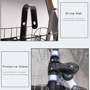 Cesta delantera <span class=keywords><strong>plegable</strong></span> <span class=keywords><strong>para</strong></span> <span class=keywords><strong>bicicleta</strong></span> Cesta de alambre <span class=keywords><strong>para</strong></span> <span class=keywords><strong>bicicleta</strong></span> con asas Fácil instalación en el manillar delantero - Product Image 6