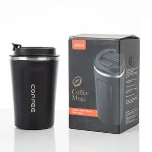 Custom LOGO 17oz 380ml 510ml Stainless Steel Tumbler Insulated Thermal Cups Travel Coffee Mug With LED Lid