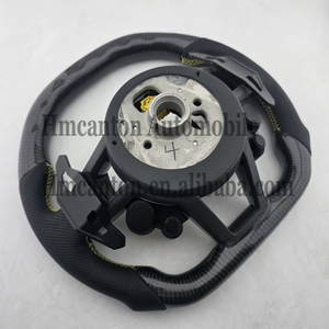 High Quality Wholesale Carbon Fiber Leather Steering <b>Wheel</b> for Audi Models A3 A4 A4L A5 A7L A8 Q5 Q7 B9 A6 R8 Steering <b>Wheel</b> - Product Image 4