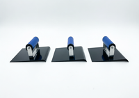 Outil de finition du béton à haute efficacité, 6x6 pouces, avec poignée en plastique de qualité industrielle, rayon de 1/2 pouce, bordureur manuel bleu, OEM/ODM