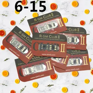 Rsim Club 2 Heicard V3.0 Turbo Unlock Card sim with sticker for is 17 for 6 7/8 11 12 13 14 PRO MAX rsim 19 For 15 series u