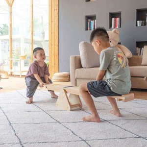 XIHA <span class=keywords><strong>Altalena</strong></span> Arcobaleno <span class=keywords><strong>in</strong></span> <span class=keywords><strong>Legno</strong></span> Montessori per Bambini con Sgabello, Trave di Equilibrio per Allenamento e Gioco dei Più Piccoli - Product Image 2