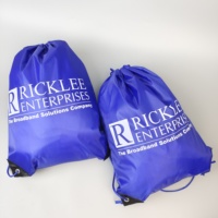 Sac à dos à cordon en nylon et polyester 420D personnalisé imperméable de haute qualité Sacs de gymnastique Sac à cordon Sac de sport avec logo