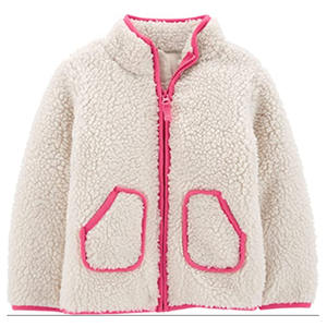 Chaqueta de Sherpa para exteriores de invierno personalizada al por mayor para mujer, estilo informal con logotipo personalizado, material de forro polar de talla grande - Product Image 1