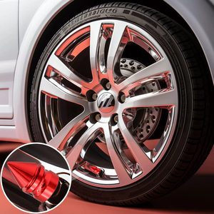 Car Tire <strong>Valve</strong> Caps 4 Pieces of Universal Aluminum Alloy Tire <strong>Trim</strong> Accessories Dust Tire Covers for Cars Trucks SUVs - Product Image 4