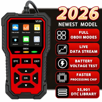 Outil de diagnostic OBD2 V539, modes OBDII complets, lecteur de code moteur de voiture, flux de données en temps réel, test de tension de batterie, scanner DTC, outil de réparation
