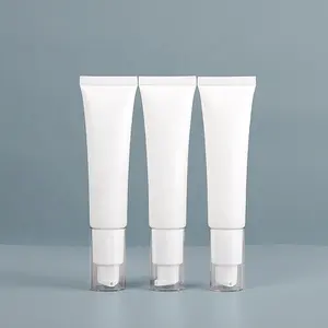 30ml cosmétiques tubes sans air BB crème tube de compression blanc pompe sans air lotion tube de fondation