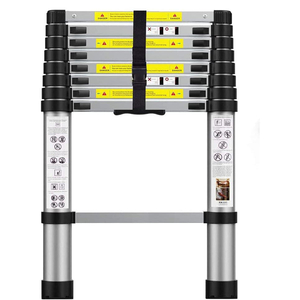 Conversión versátil <span class=keywords><strong>de</strong></span> escalera en A y escalera recta. Unidad compacta y retráctil para mantenimiento del hogar y limpieza <span class=keywords><strong>de</strong></span> ventanas exteriores - Product Image 1