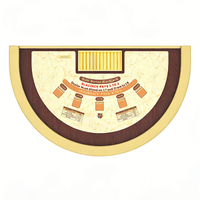 Table de Blackjack de Luxe Ronde en Bois de Qualité Supérieure, Personnalisée, de Grade Casino, pour la Vente en Gros