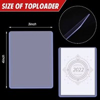 Porte-cartes PVC 35pt 3" x 4" ultra transparent pour cartes à collectionner, Top Loader pour cartes Pokémon