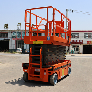 Elevador de tijera portátil 6m 8m 10m 12m Elevador de tijera Elevador Plataforma de elevación hidráulica <span class=keywords><strong>m</strong></span>óvil - Product Image 3