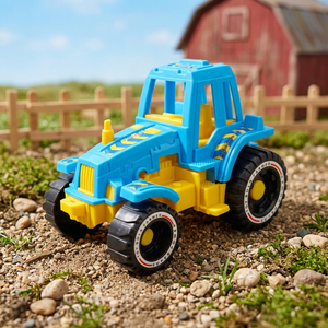 Small Plastic Farm <b>Tractor</b> Toy Vehicle <b>for</b> <b>Kids</b> Ages 4-6 Agricultural Pretend Play Mesh Packed - Product Image 3